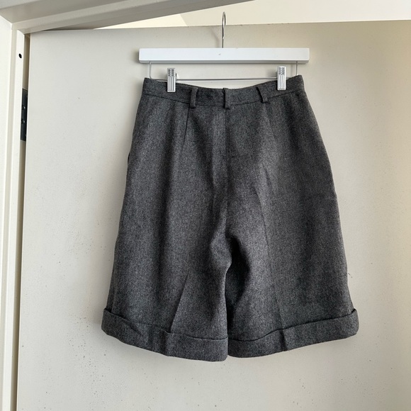 Vintage Grey Wool Shorts - Picture 2 of 5